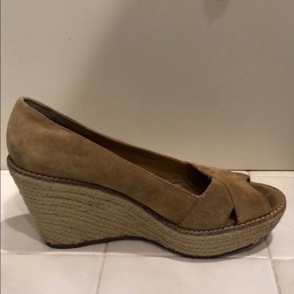 Michael Kors suede espadrille wedges - tan - Picture 2 of 4